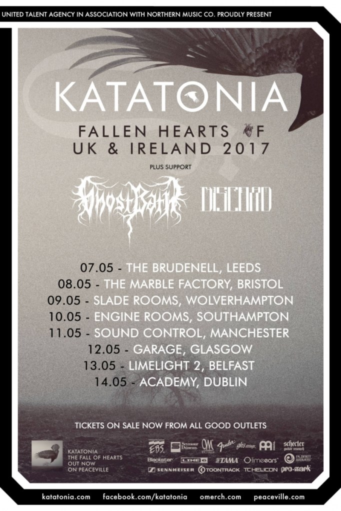 Katatonia UK Tour Poster