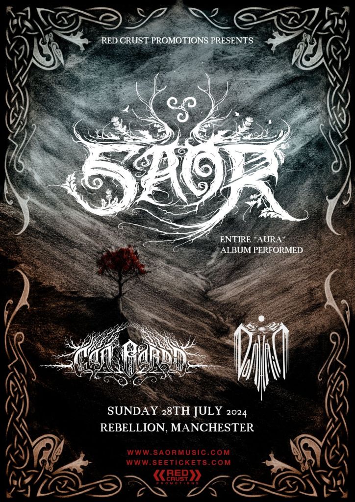 Saor Cân Bardd Tour Poster - Rebellion, Manchester - 28 07 24 (Live Review)