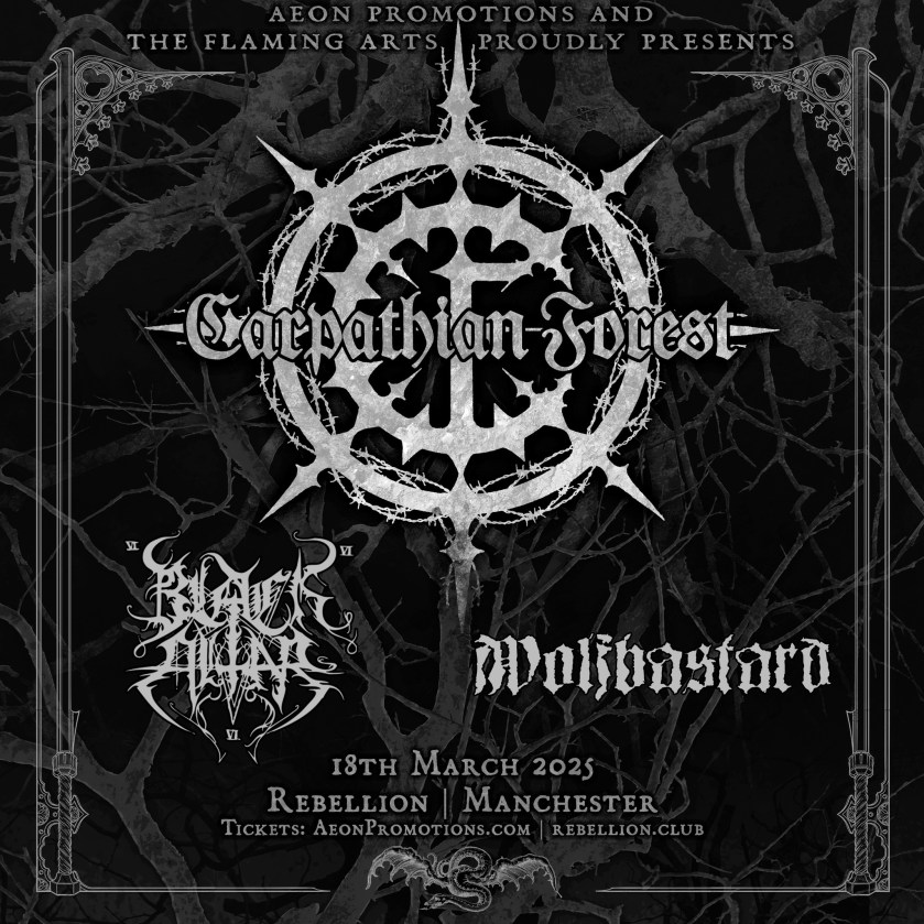 Carpathian Forest Black Altar Wolfbastard - Rebellion, Manchester - 18.03.25 (Live Review)