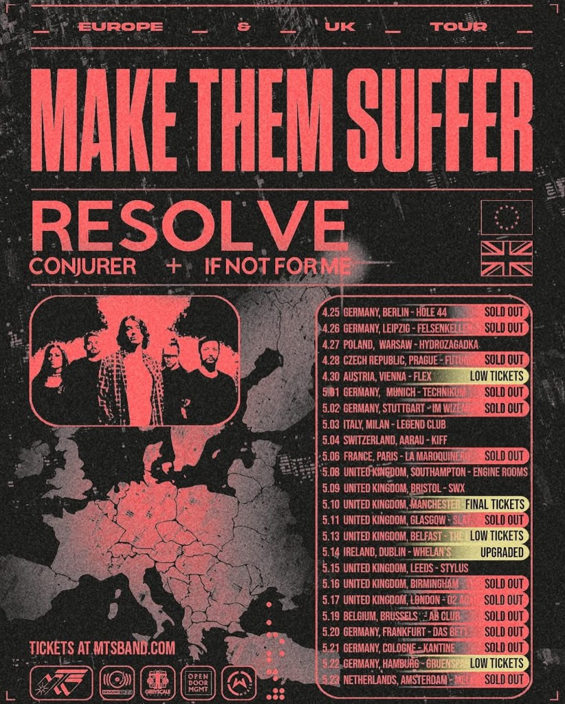 Make Them Suffer Poster - Manchester Academy 2 10.05.25