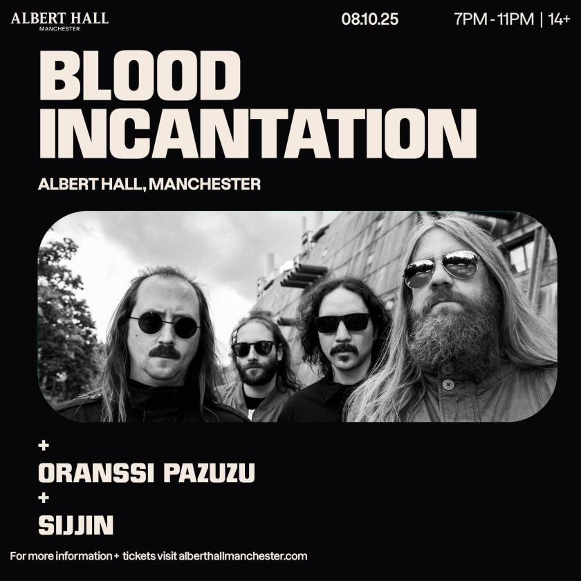 Blood Incantation Oranssi Pazuzu - Albert Hall, Manchester - 08 10 25 (Live Review)
