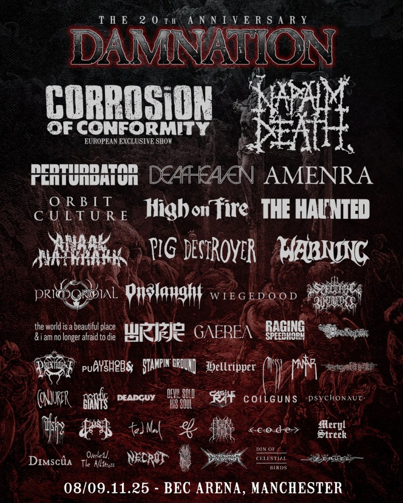 Damnation Festival 2025 - BEC Arena, Manchester - 08.11.25-09.11.25 (Live Review)