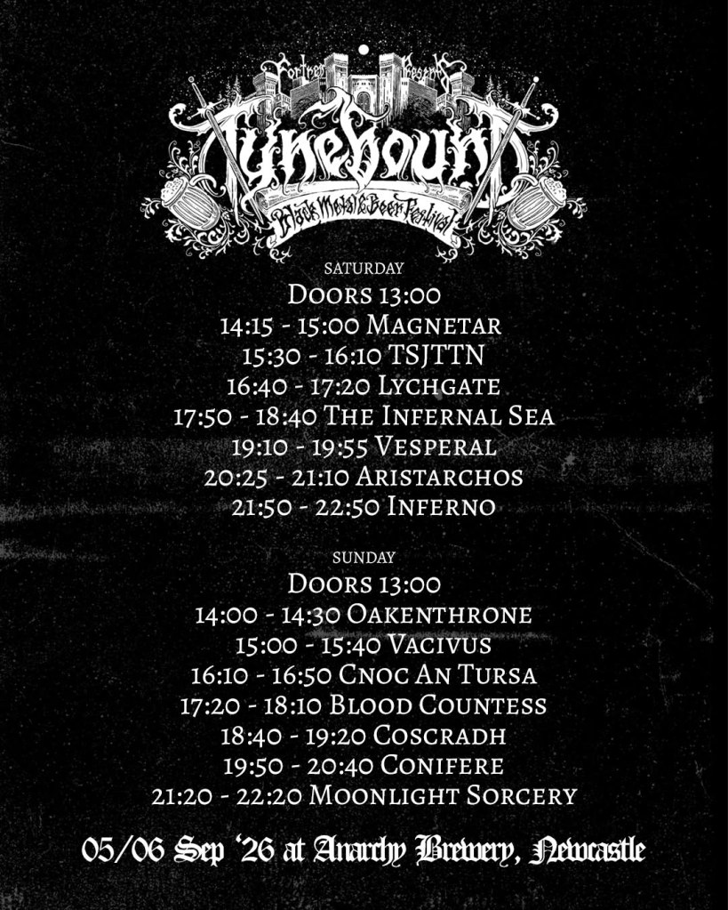 Tynebound 2026 Day Splits